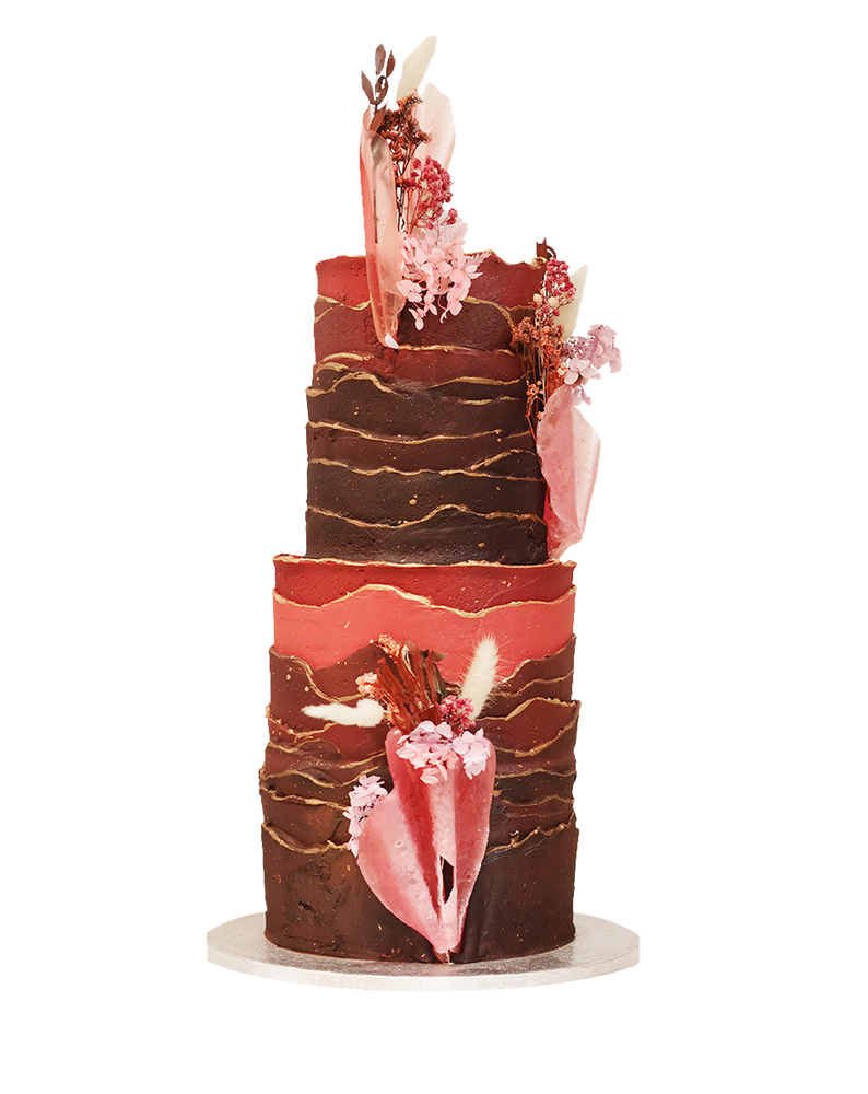 Abstract Wedding Cake