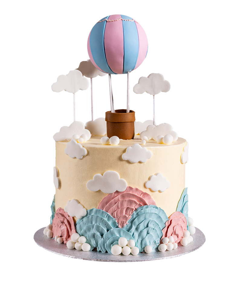 Gender Reveal Balloon Cake