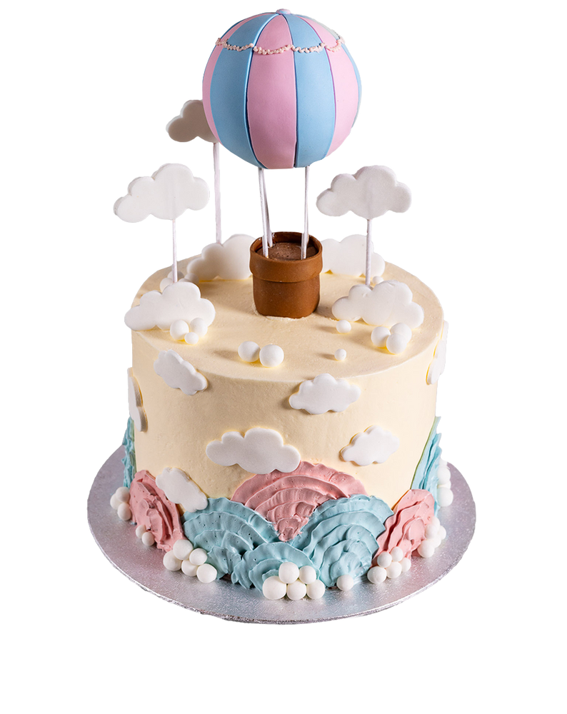 Gender Reveal Balloon Cake
