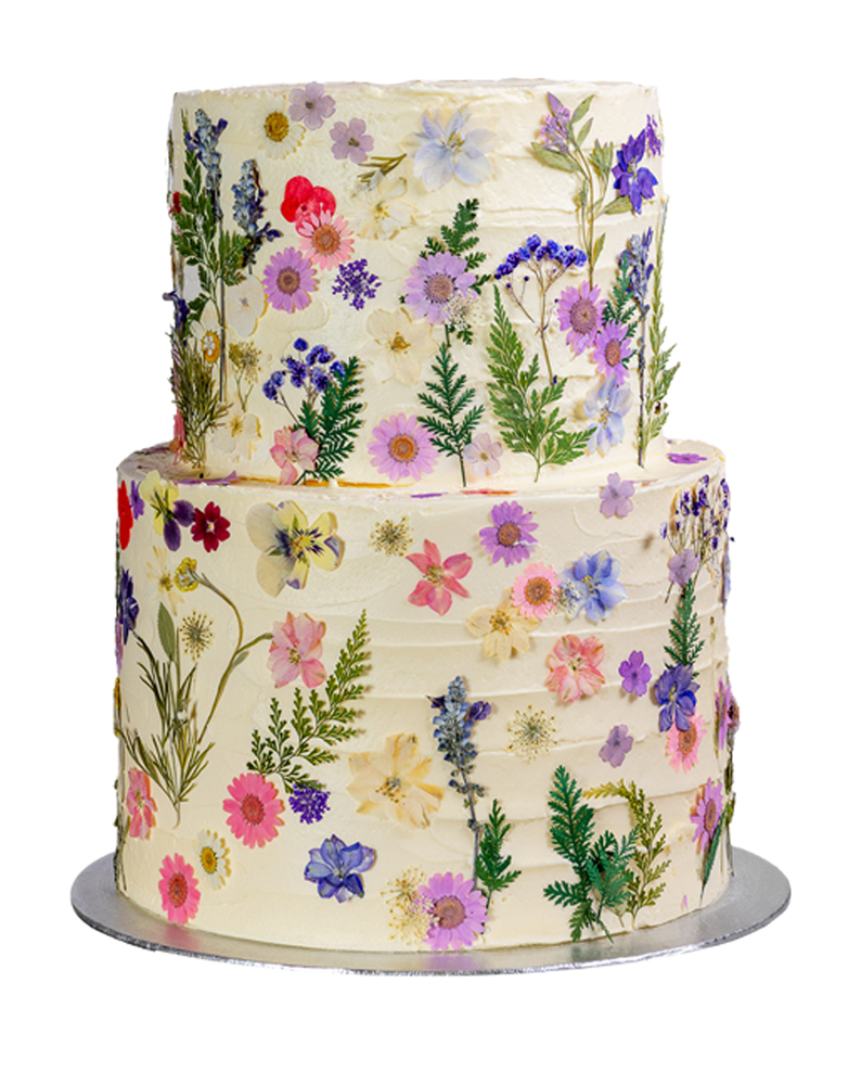 Pressed Flower Cake