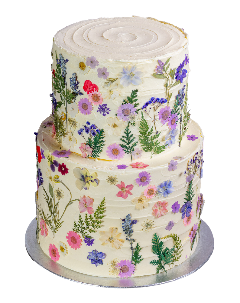 Pressed Flower Cake