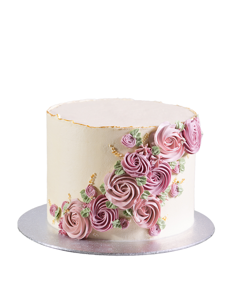 Rose Waterfall Cake