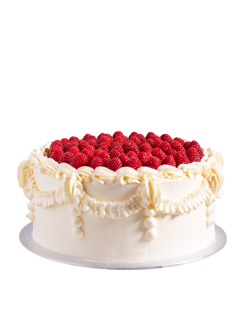 Vintage Raspberry Wedding Cake