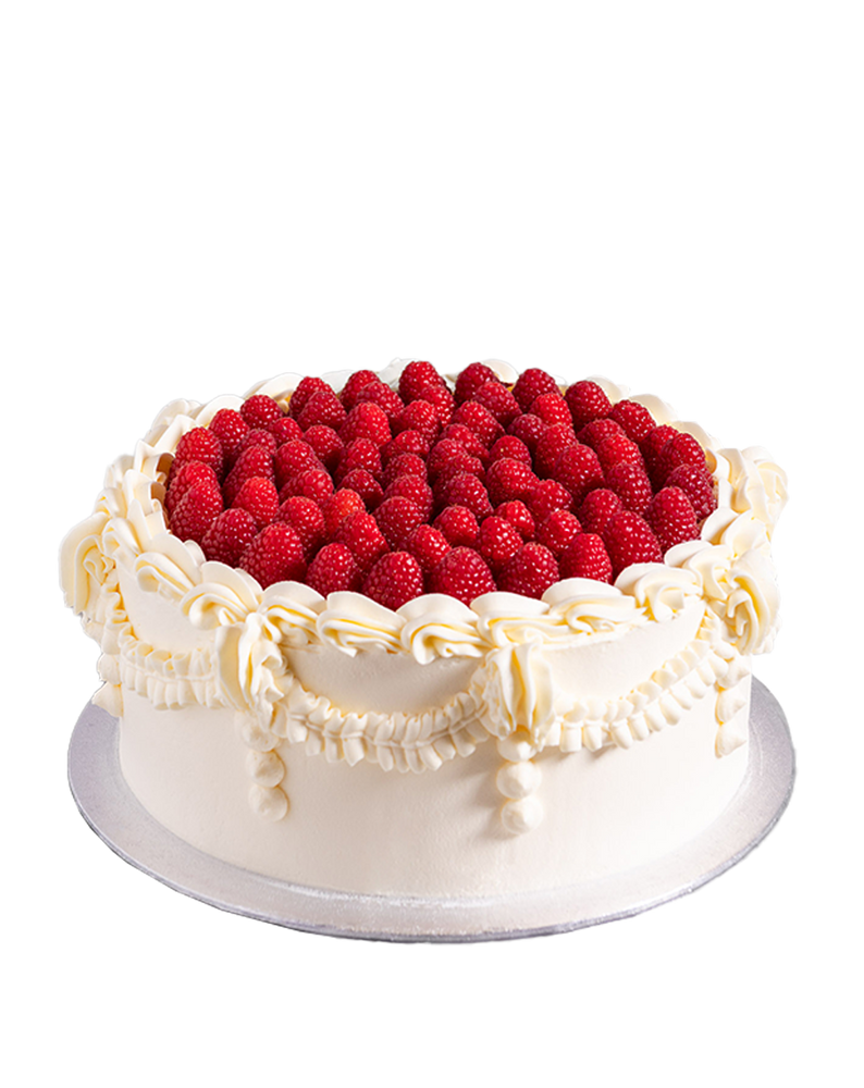 Vintage Raspberry Wedding Cake